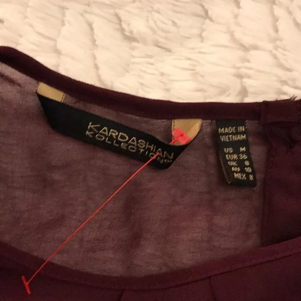 NWOT—-beautiful Kardashian Kollection blouse